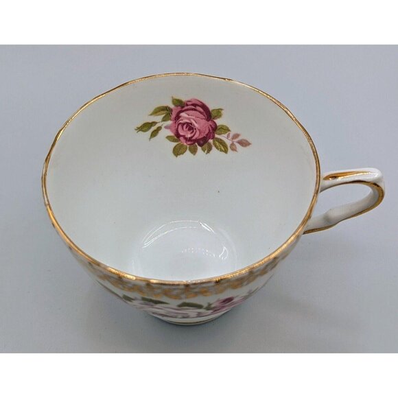 Collingwoods England Bone China Tea Cup And Saucer Pink Flower - Picture 3 of 6